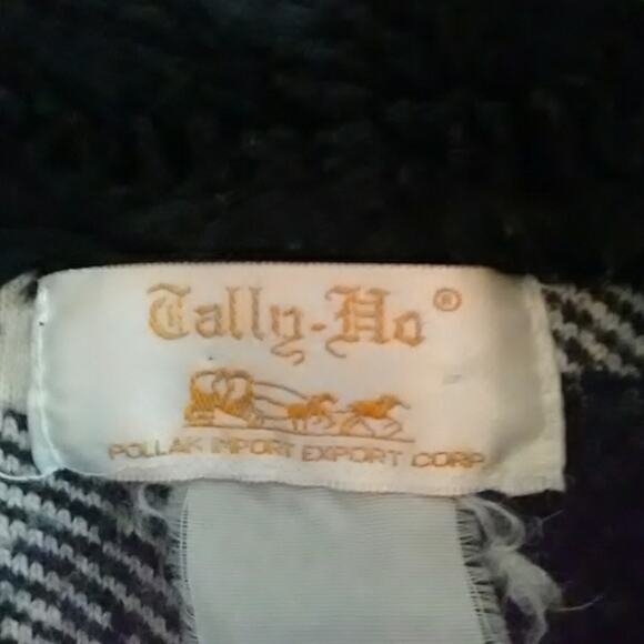 POLAND Y2K Trucker Fleece Camping Jacket Sz M BLACK WHITE Sherpa Checkered VNTG - Picture 3 of 7